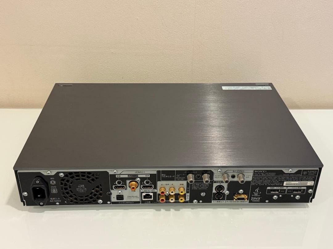 SONY BDZ-AX2700T ブルーレイレコーダー ソニー