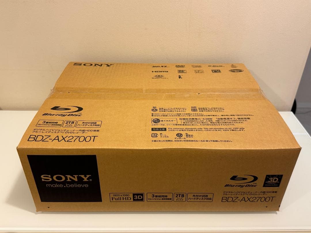 SONY BDZ-AX2700T ブルーレイレコーダー ソニー