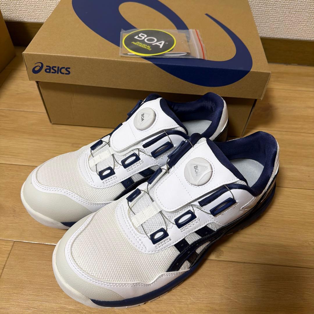 アシックス 安全靴 ウィンジョブ 【25.5cm】白CP209 BOA