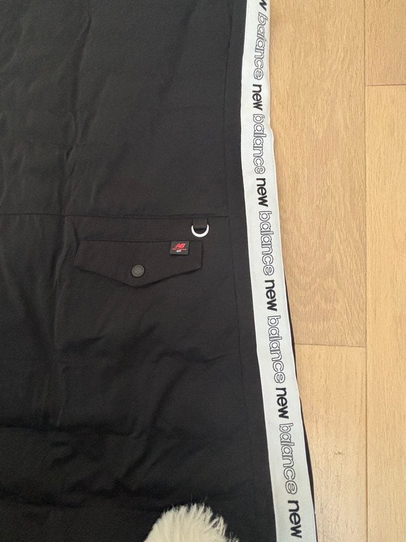 ニューバランスゴルフ 中綿 ワンピース ベスト 1 ロゴテープ 黒