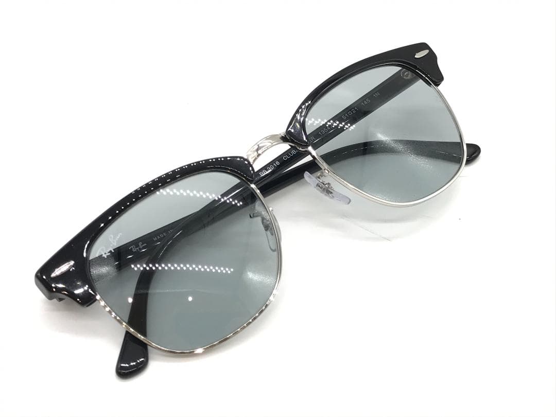 新品正規品 レイバン クラブマスター RB3016 1354R5 ライトグレイ