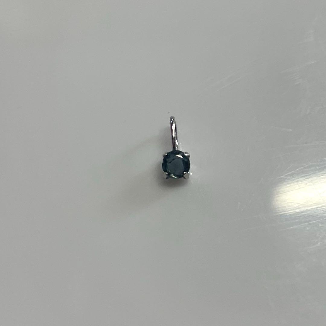 お値下げ天然アレキサンドライトK10WGペンダントトップソーティング付き　希少！