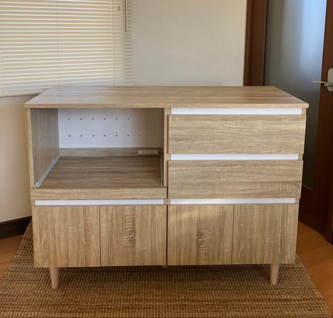 【組立て不要！設置込み】食器棚 レンジ台 LOWYA ロウヤ シンプル 北欧