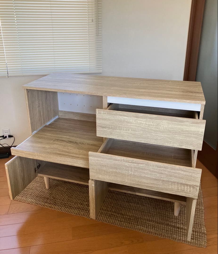 【組立て不要！設置込み】食器棚 レンジ台 LOWYA ロウヤ シンプル 北欧