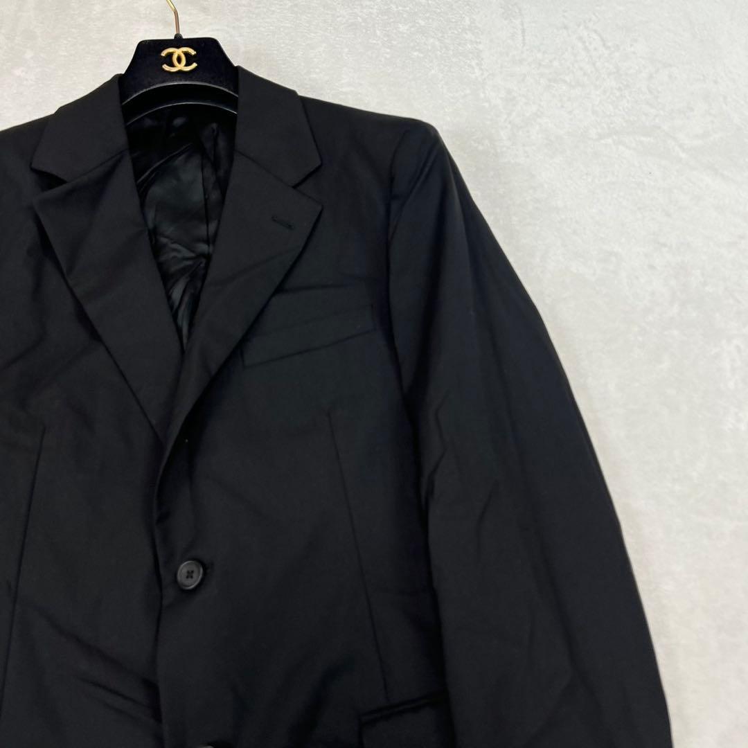 J471 L 48 プラダ シングル イタリア製 ブラック スーツ 上下 メンズ