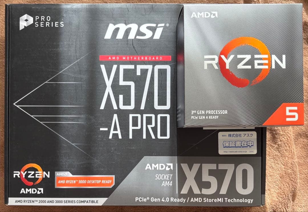 CPU MSI X570-A PRO + Ryzen 5 3600