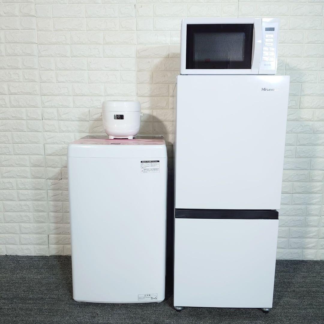 生活家電 4点セット 冷蔵庫 洗濯機 電子レンジ 炊飯器 1人暮し B036