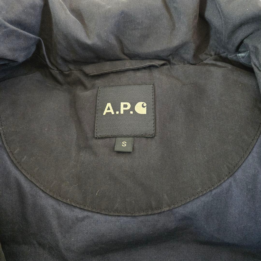 A.P.C. Carharttコラボ ダウンベスト S　メンズ　希少　黒