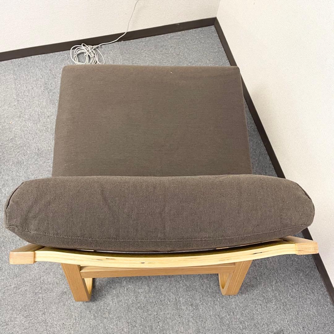 【女性オーナー】無印良品 ソファチェア・オーク材 カバー付き