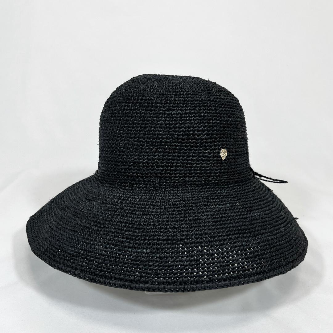 未使用 ヘレンカミンスキー ローラブルハット 麦わら帽子 ブラック