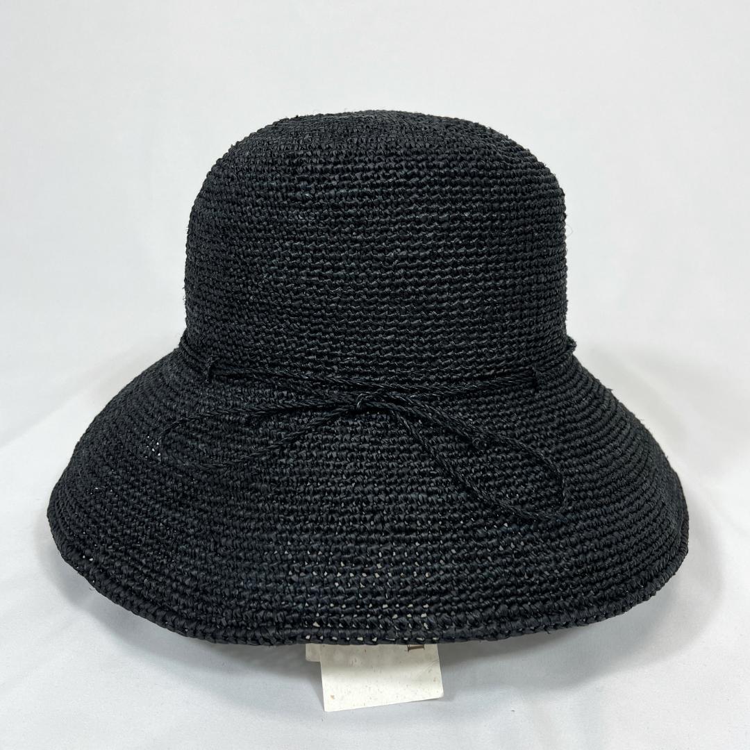 未使用 ヘレンカミンスキー ローラブルハット 麦わら帽子 ブラック