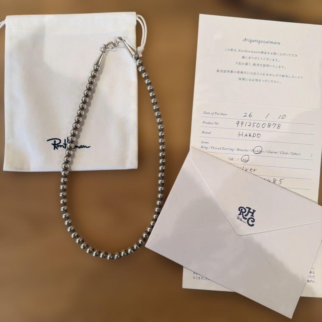 ロンハーマン購入HARPOナバホパール♡シルバー ビーズネックレス
