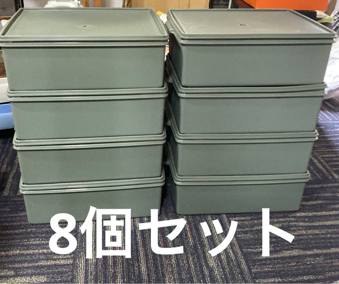 Tupperwear タッパーウェア スーパーケース8個セットグリーン