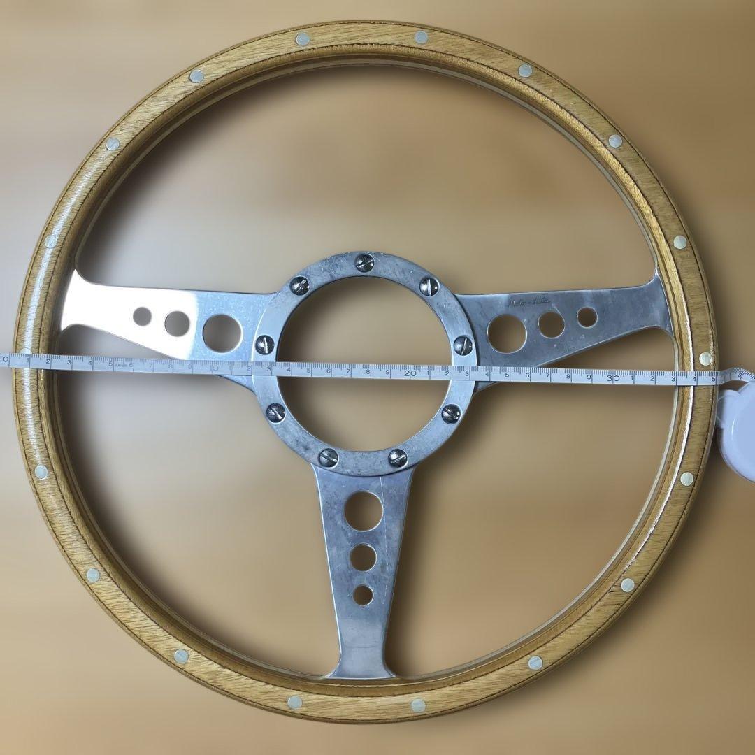 ジ*ン様 美品★MOTO-LITA モトリタ 木製 ウッドステアリング 化粧リン