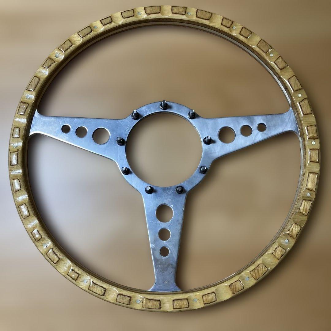 ジ*ン様 美品★MOTO-LITA モトリタ 木製 ウッドステアリング 化粧リン