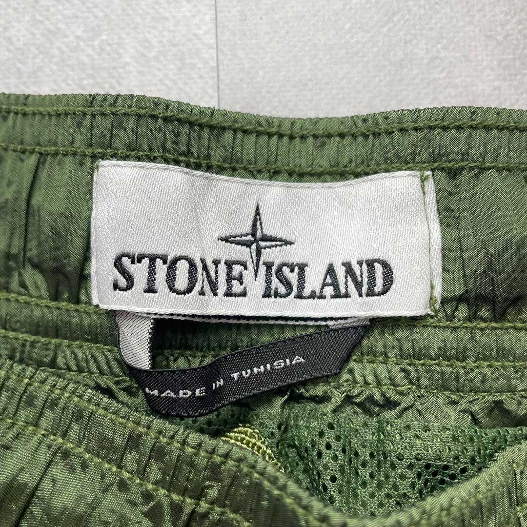 試着程度 ストーンアイランド ナイロンメタルスウィムショーツ カーキ 3XL