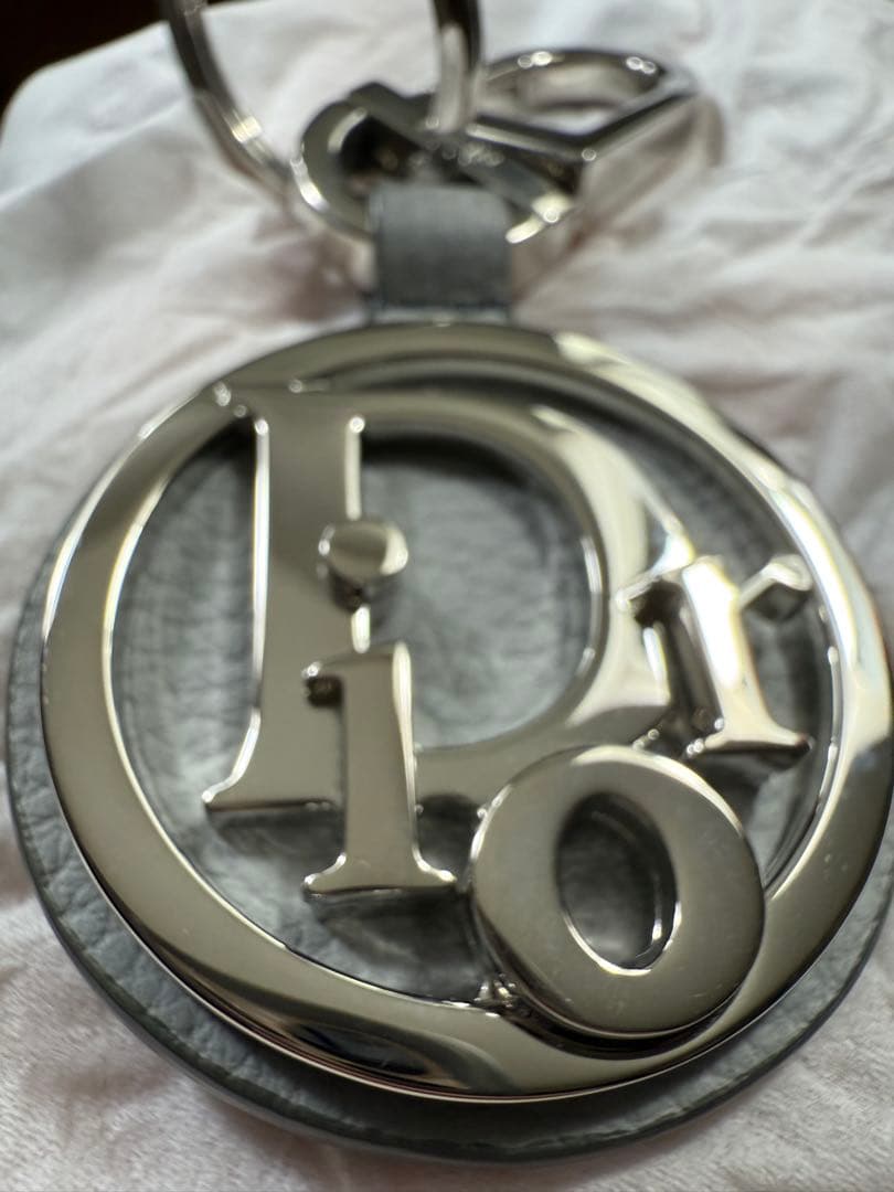 ディオール D-Touch キーホルダー　キーリング　シルバー