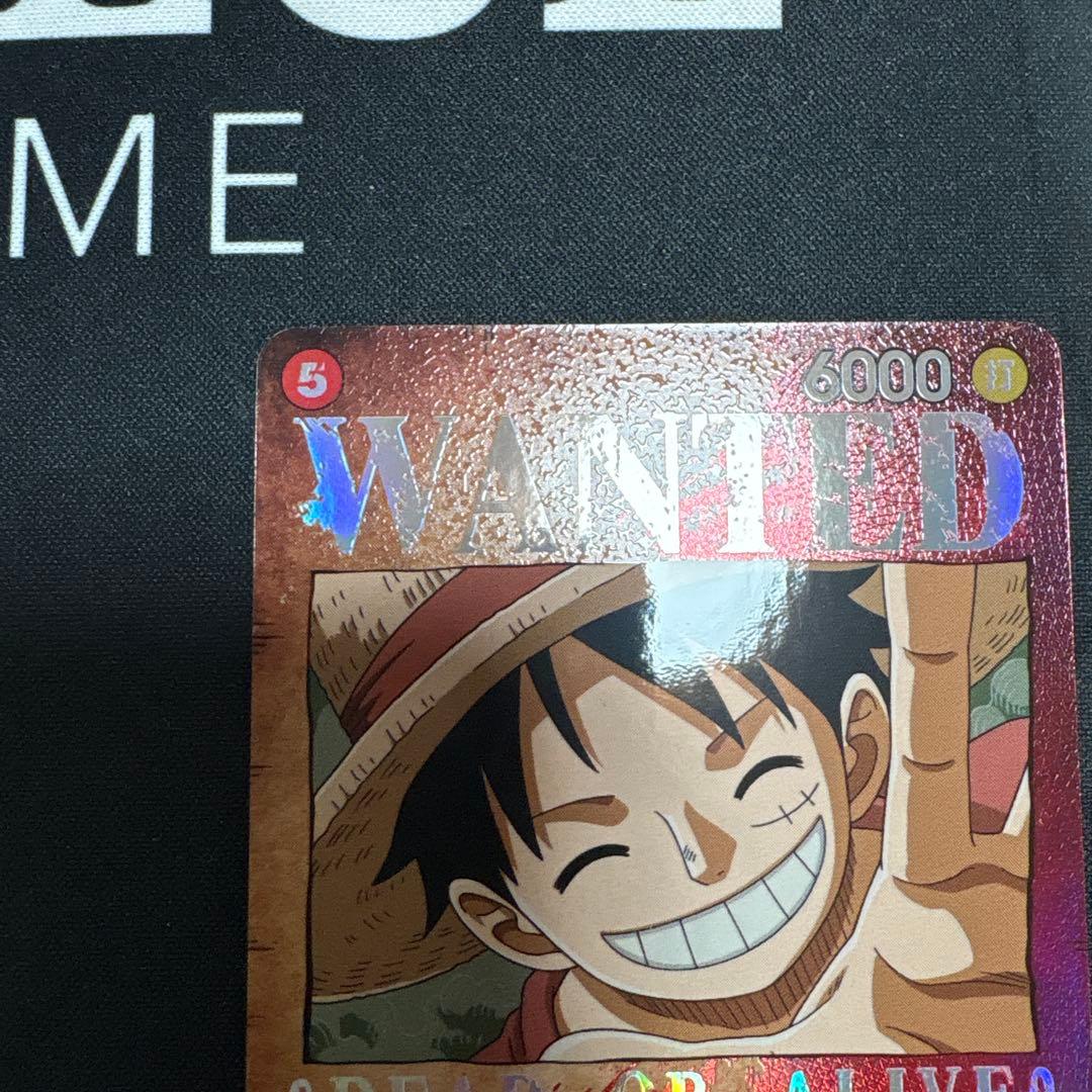 ワンピースカード　モンキー・D・ルフィ SR SP(スペシャルカード) 手配書