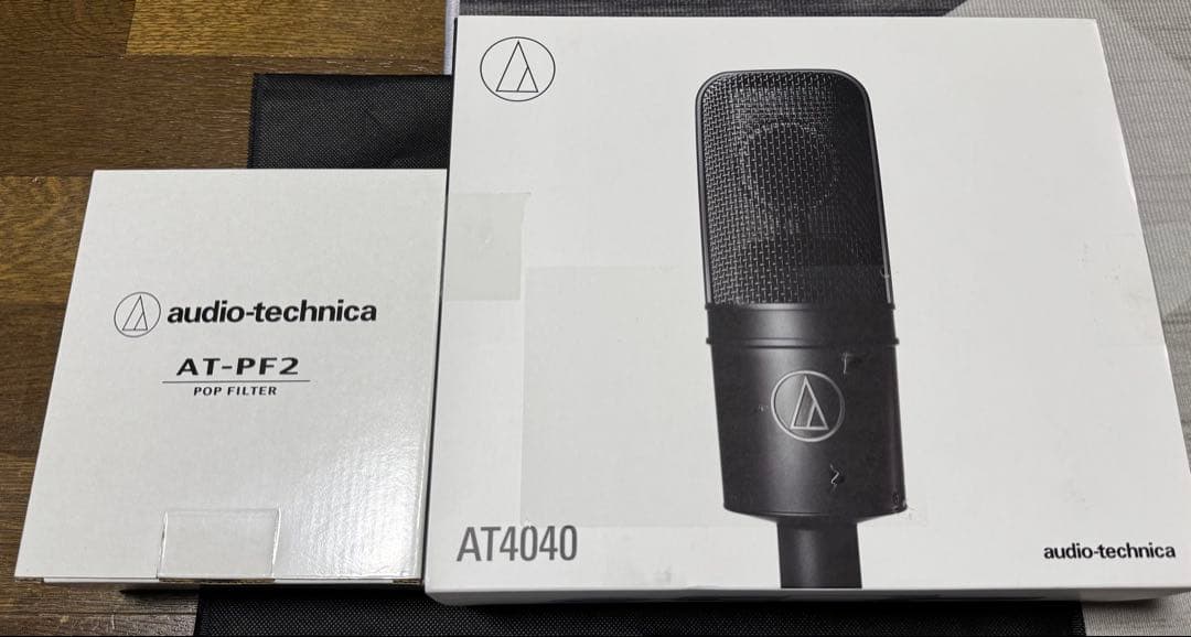 audio-technica AT4040 コンデンサーマイク AT-PF2付き