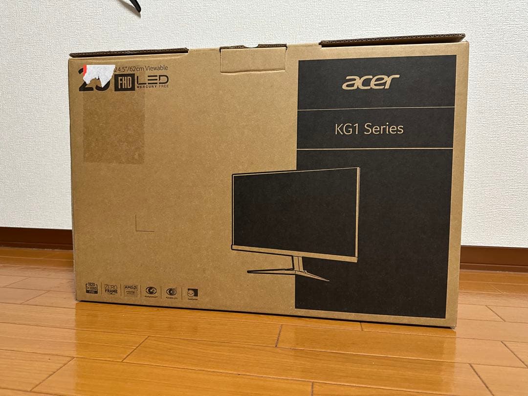 Acer ゲーミングモニター 24.5インチ　60FPS