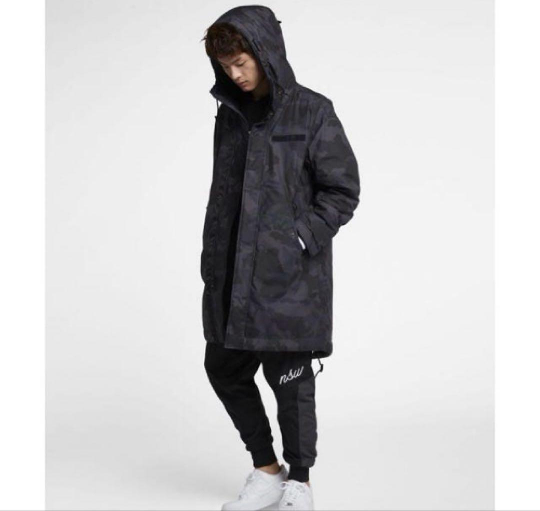 未使用NIKE NSW シンセティックフィルパーカー モッズコート 迷彩 XL