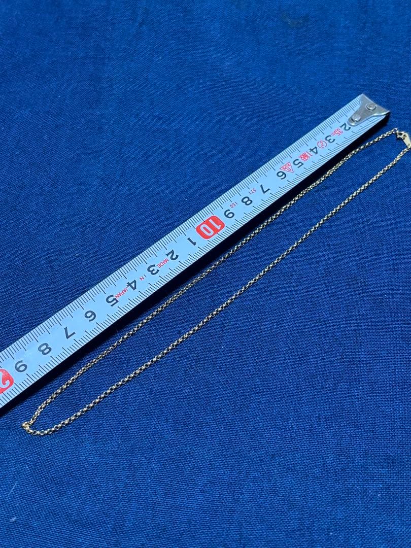 18金ネックレス　刻印　検査済