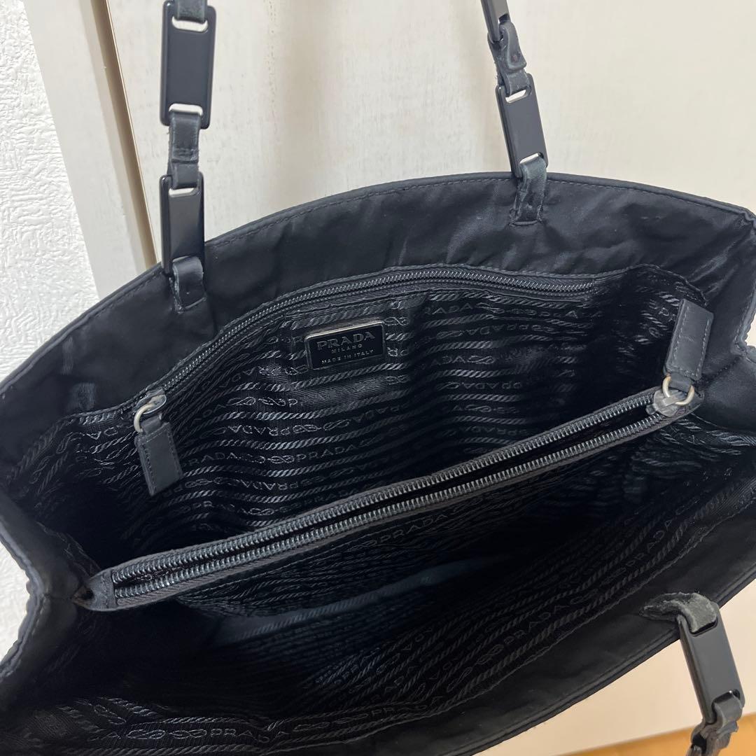 プラダ トートバッグ トライアングルプレート 三角 プラチェーン ナイロン