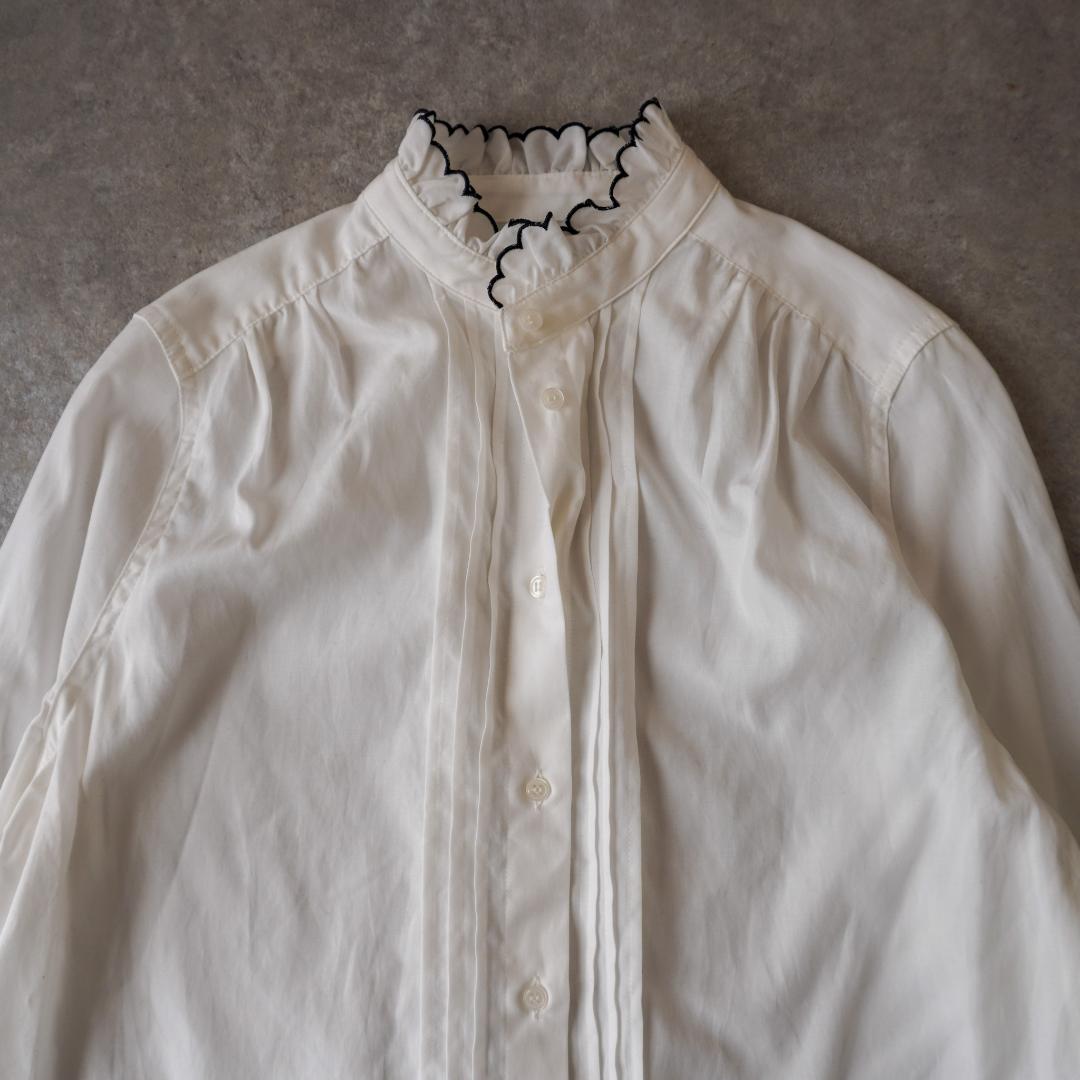 SINME スカラエンブロイダリーシャツ M 洗える ウォッシャブル