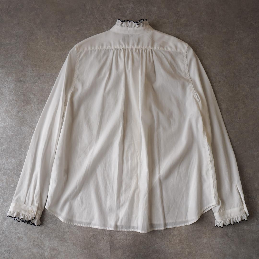 SINME スカラエンブロイダリーシャツ M 洗える ウォッシャブル