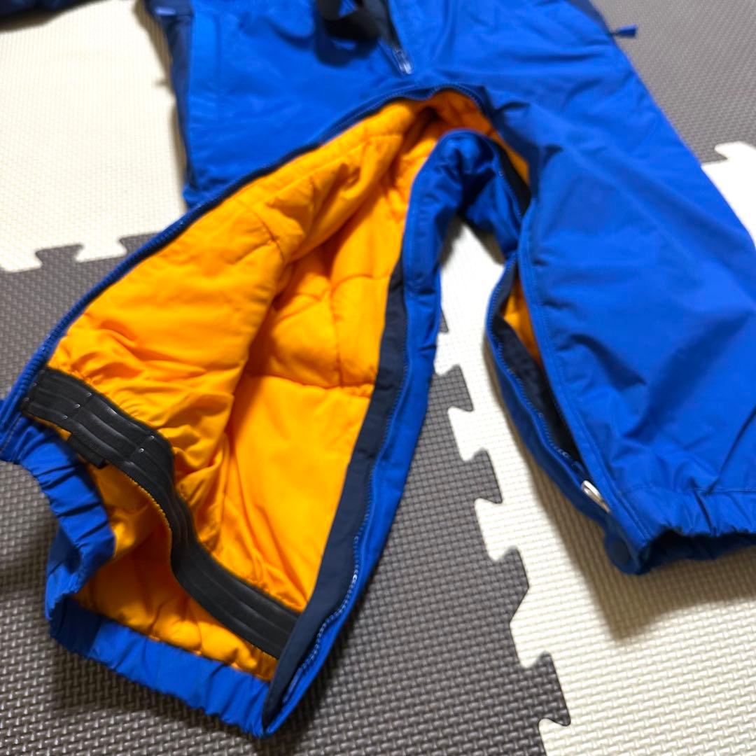 美品【mont-bell】キッズスノーウエア　ブルー系100