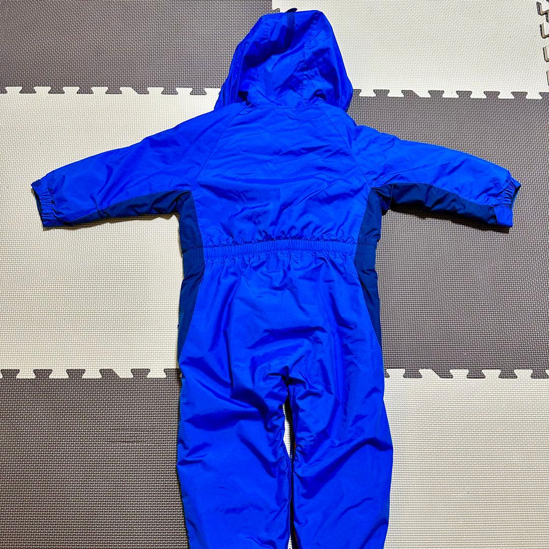 美品【mont-bell】キッズスノーウエア　ブルー系100