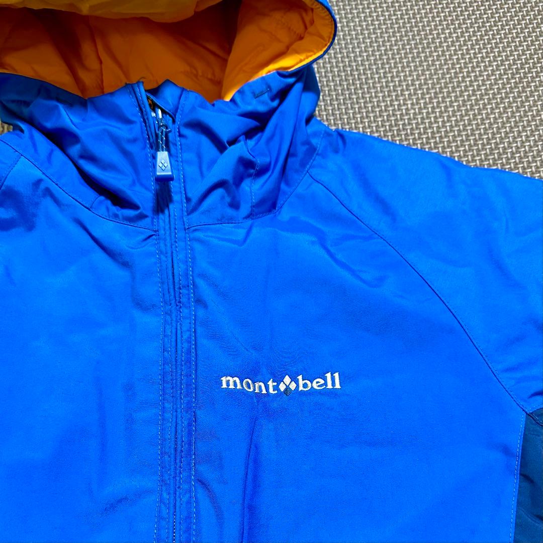 美品【mont-bell】キッズスノーウエア　ブルー系100