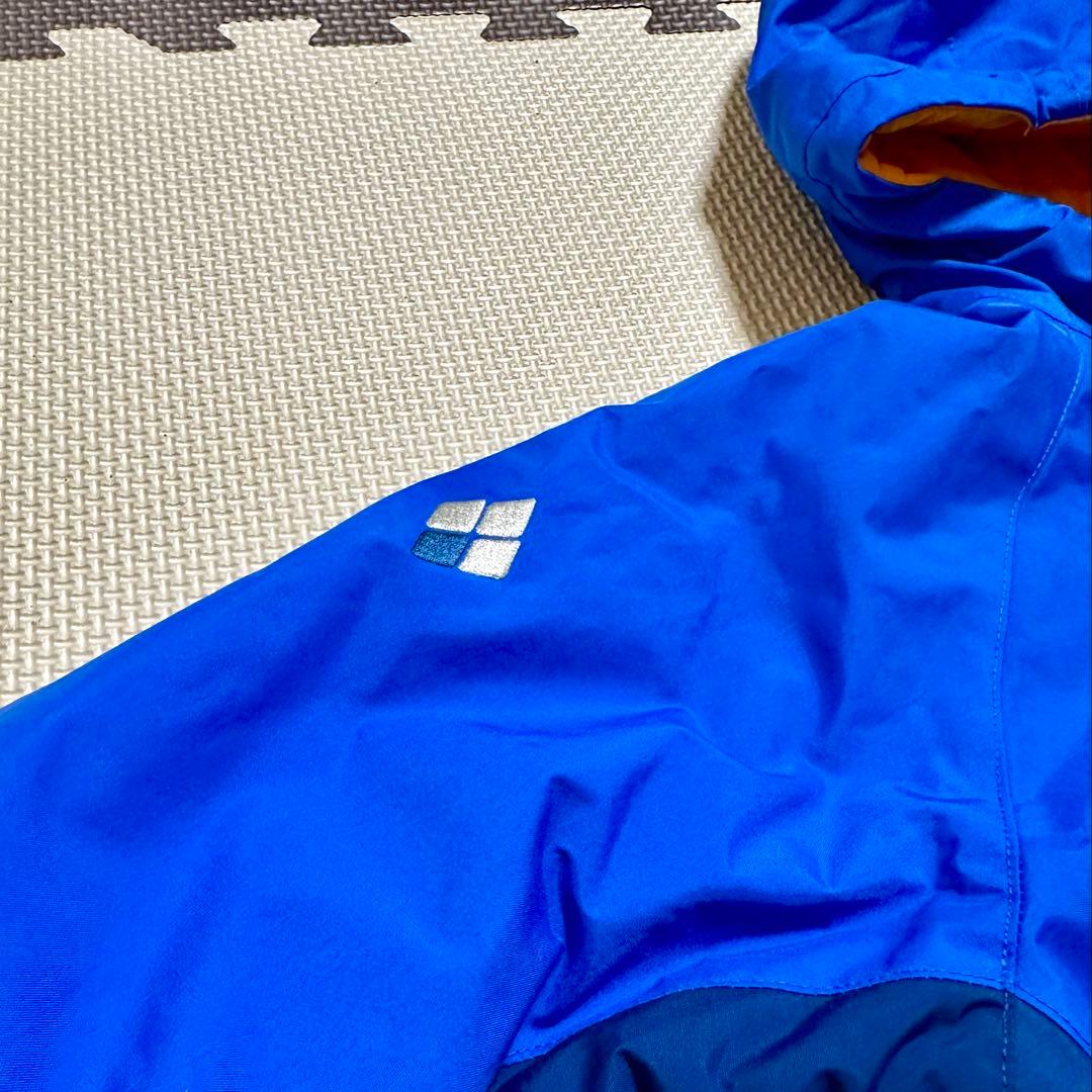 美品【mont-bell】キッズスノーウエア　ブルー系100