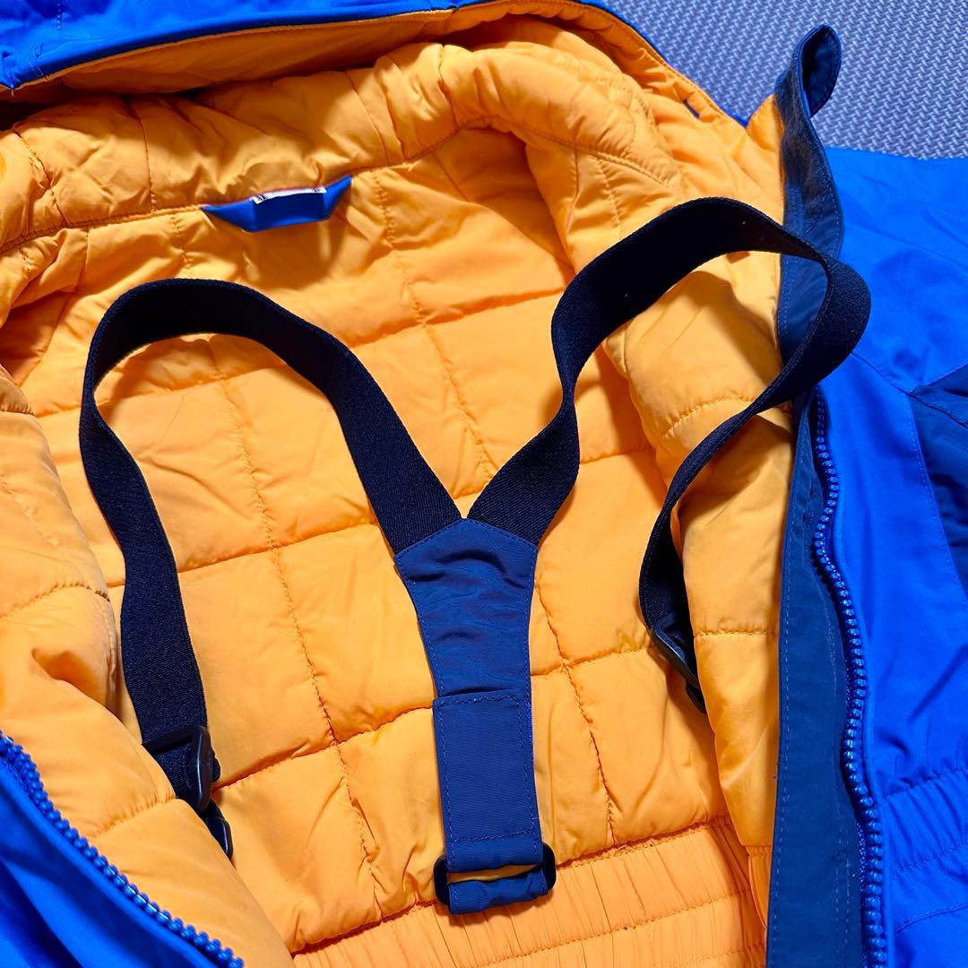 美品【mont-bell】キッズスノーウエア　ブルー系100