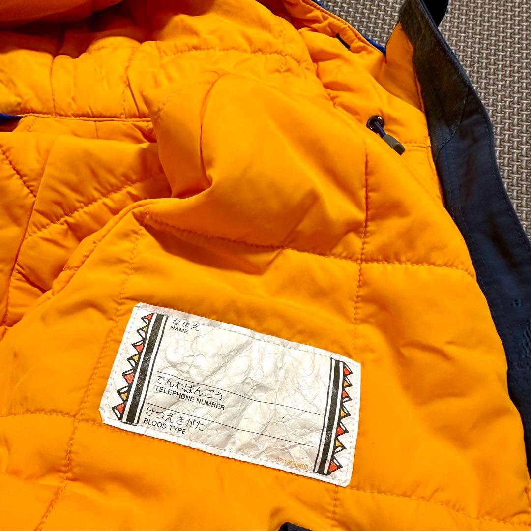 美品【mont-bell】キッズスノーウエア　ブルー系100
