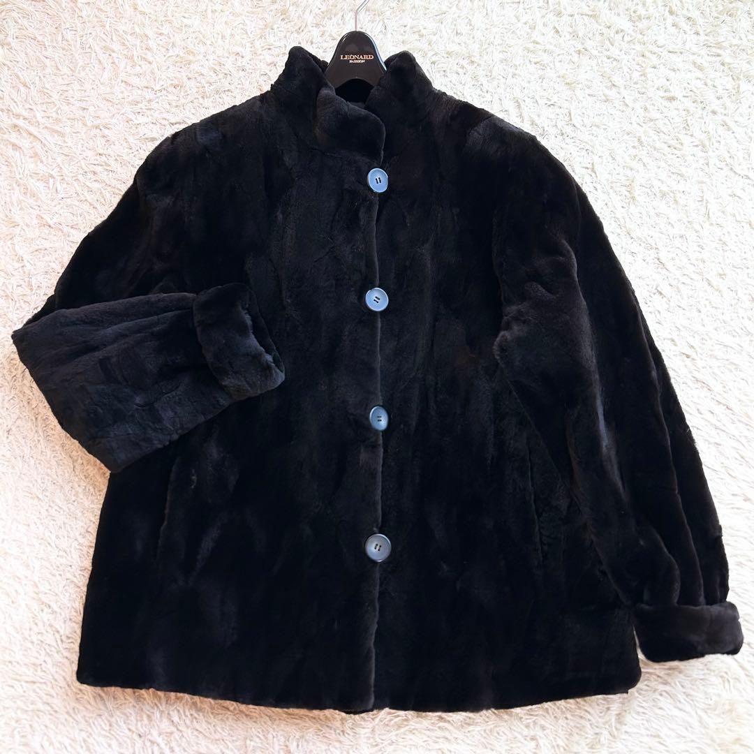 【極美品✨️シェアードミンク】 リバーシブル 本毛皮 高級 ファー 京都肩傘協組