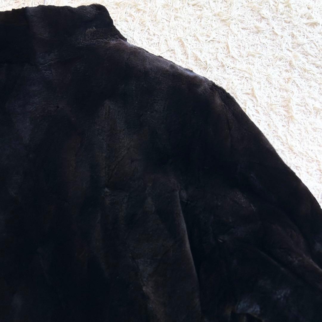 【極美品✨️シェアードミンク】 リバーシブル 本毛皮 高級 ファー 京都肩傘協組