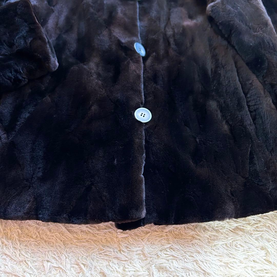 【極美品✨️シェアードミンク】 リバーシブル 本毛皮 高級 ファー 京都肩傘協組