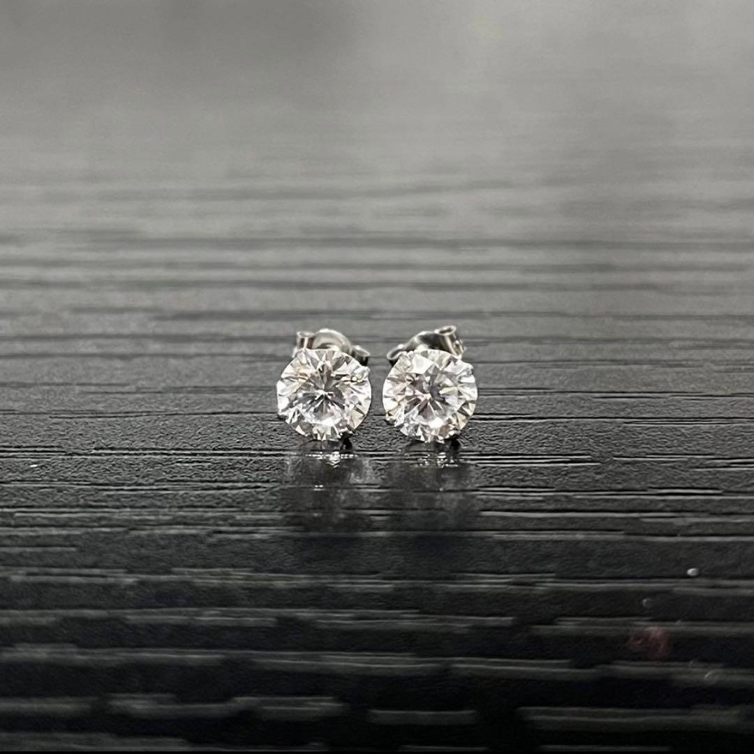 AVALANCHE アバランチ 14Kホワイトゴールド スタッズ ピアス 5mm