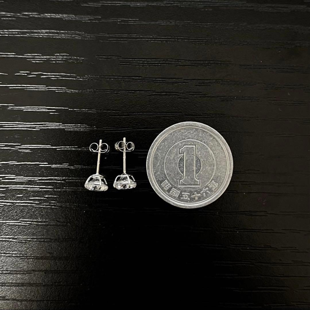 AVALANCHE アバランチ 14Kホワイトゴールド スタッズ ピアス 5mm