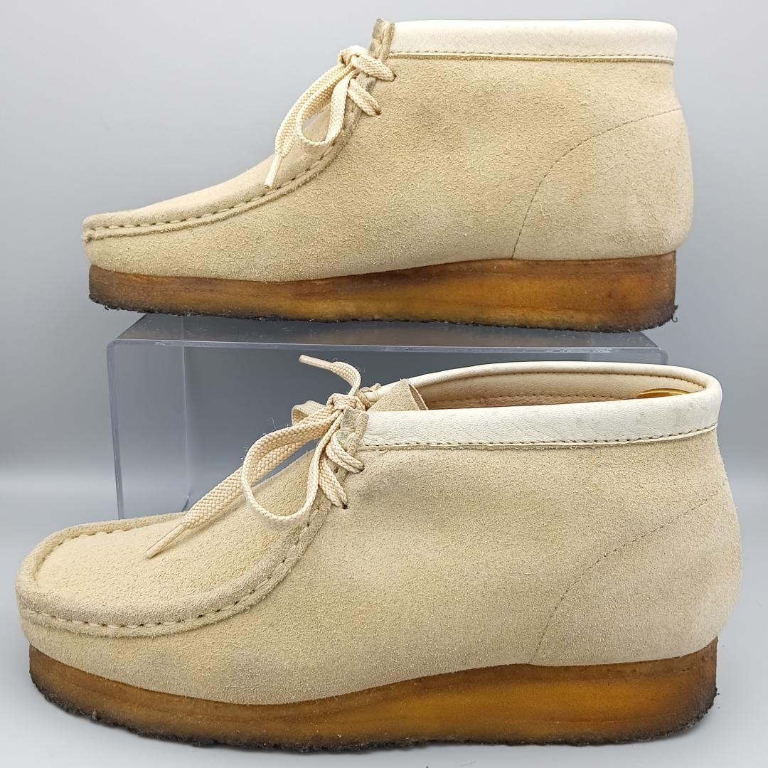 Clarks クラークス Wallabee ワラビー ブーツ ベージュ 25.0