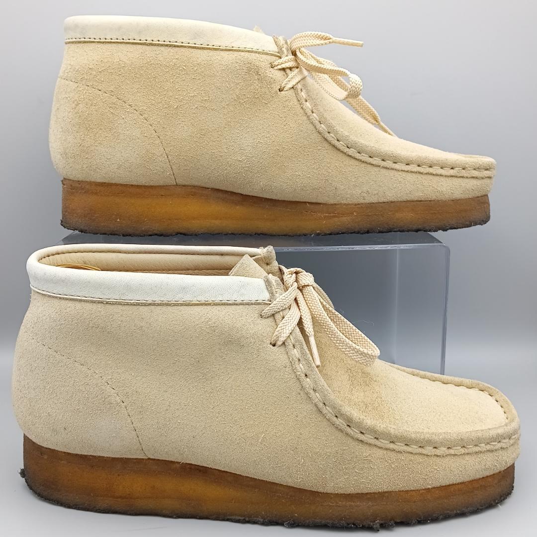 Clarks クラークス Wallabee ワラビー ブーツ ベージュ 25.0