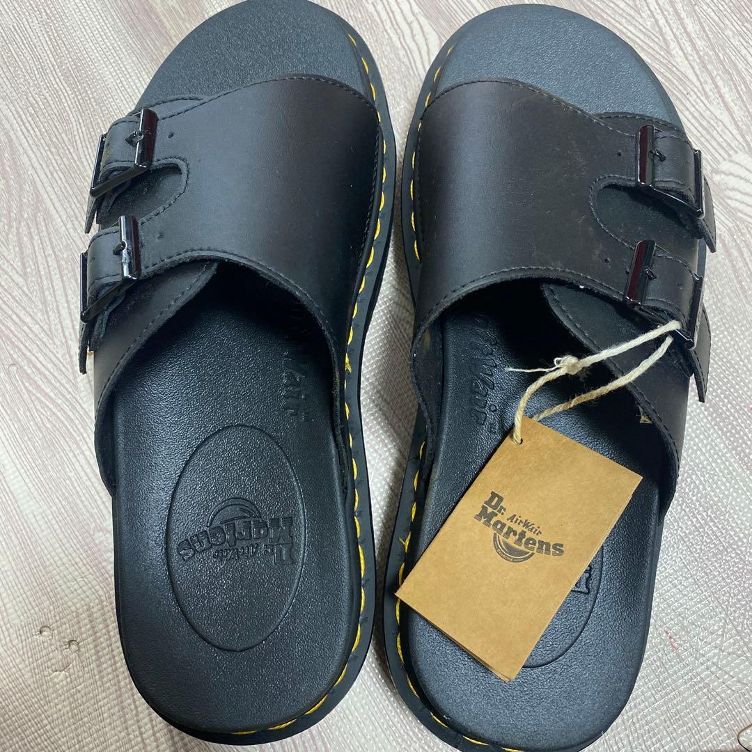 Dr. Martens ブラック ダブルバックルサンダル　UK8