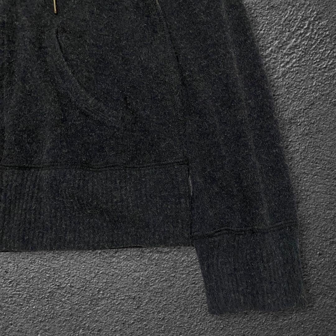 トップス goa raccoon fur zip up knit hoodie