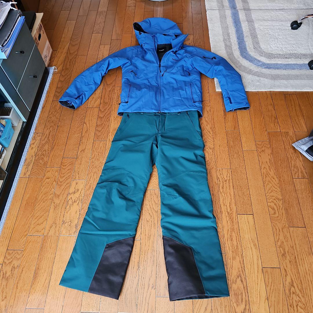 中古品　ピークパフォーマンス　マルーンジャケット&パンツ　上下Sサイズセット