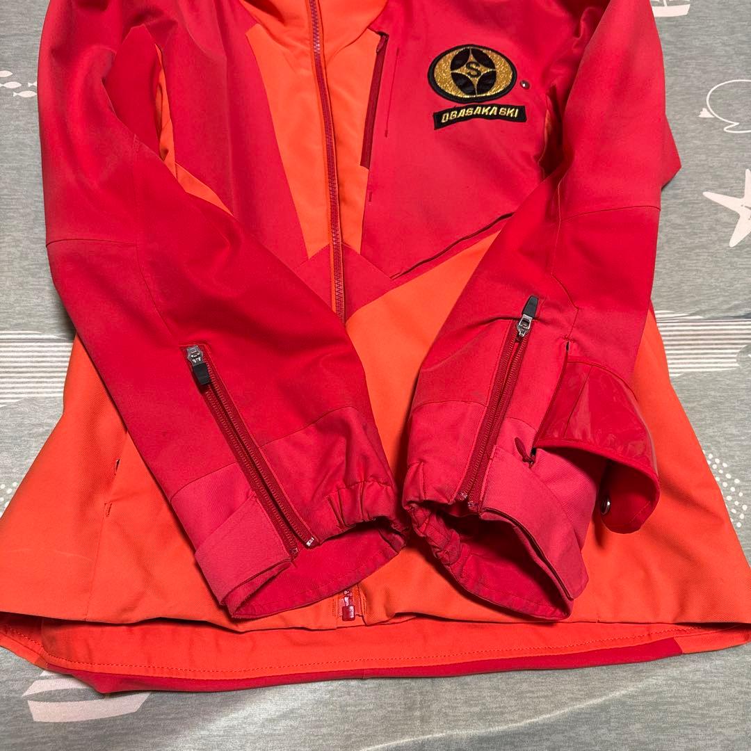 OGSAKA スキーウェア 上下 上着Mサイズ・パンツ Lサイズ オレンジ／赤