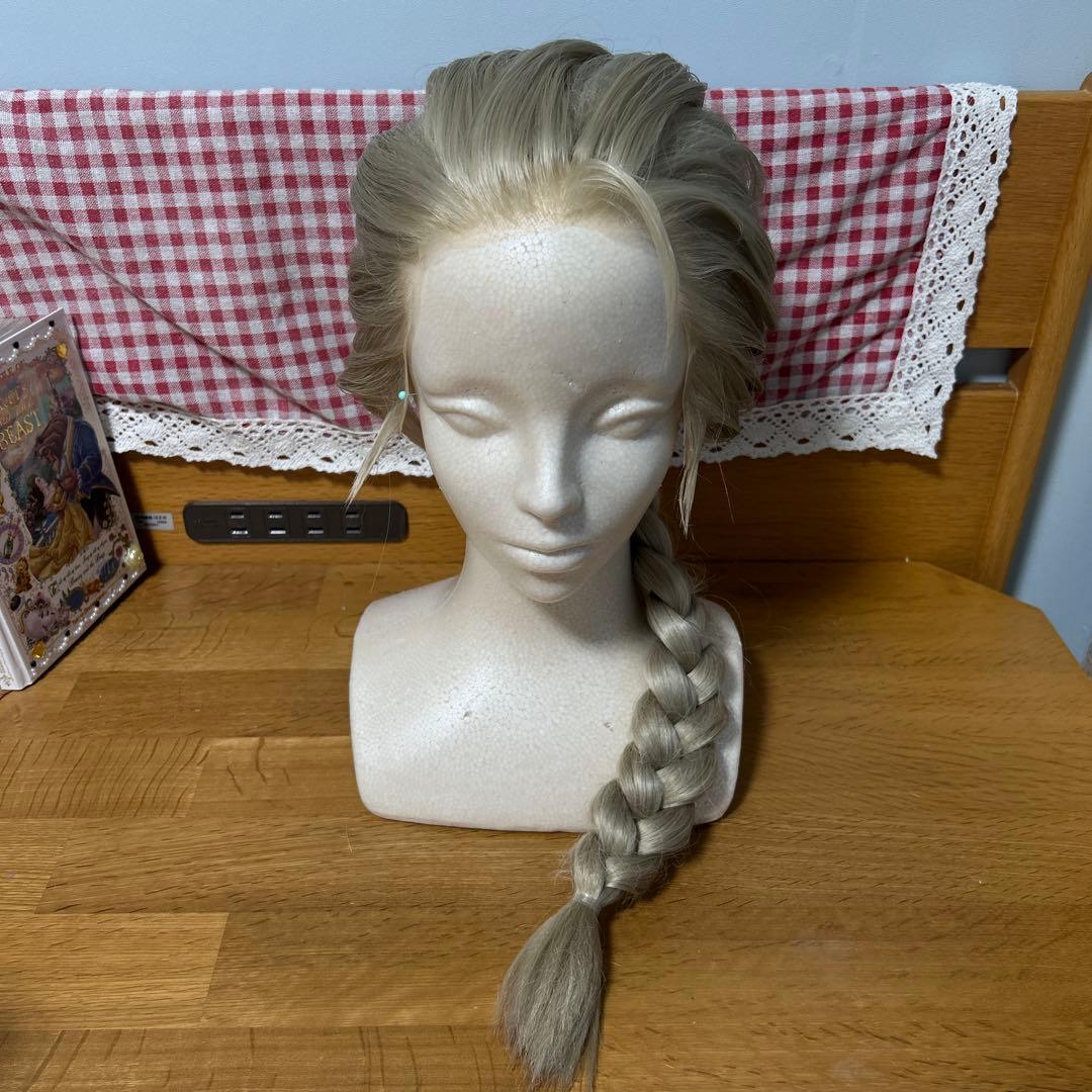 エルサ　ウィッグ　コスプレ　仮装　あみおろし