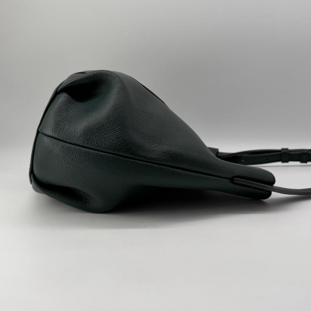 17084✨マザーハウス ミズバショウ レザー ワンショルダーバッグ グリーン