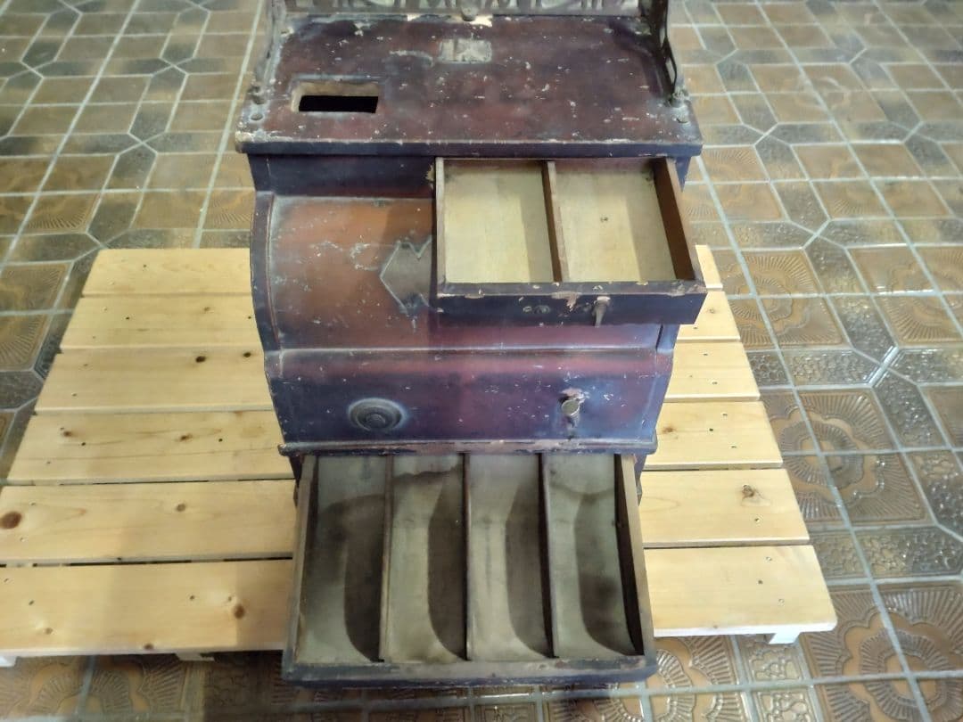 昭和レトロ　木製レジスター　アンティーク