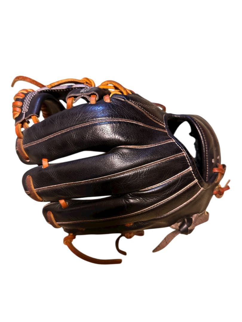 ゆ*ン様 和牛JB 硬式野球 グローブ 黒 タン　JB004S 内野